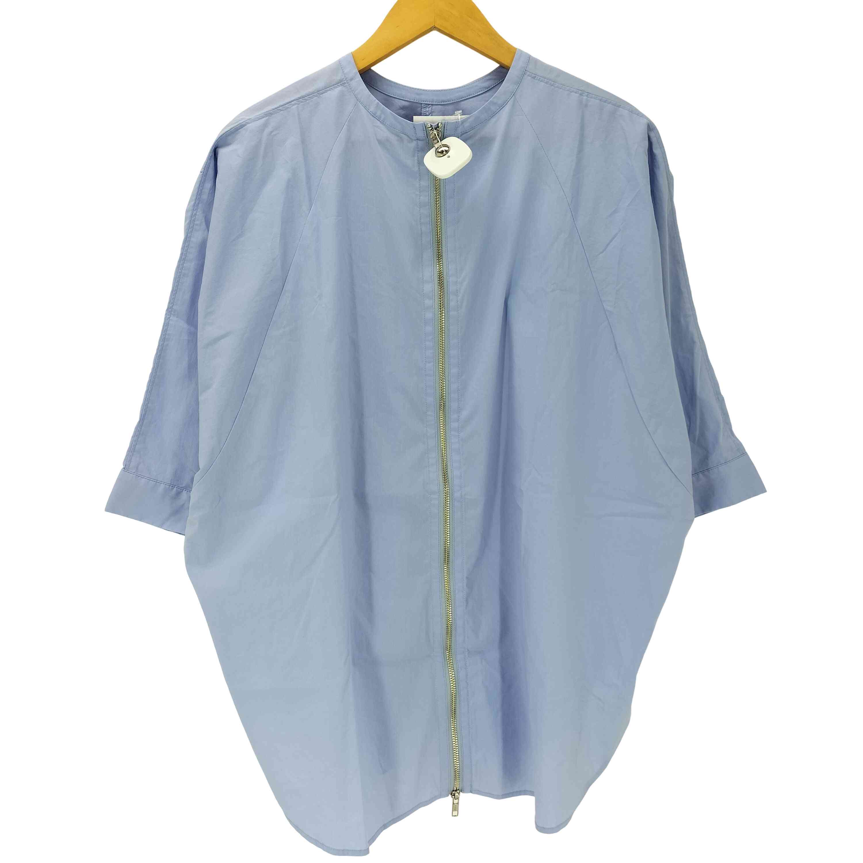 【中古】ユーズドフルギ USED古着 {{HEREIAM}} センタージップ ラグランスリーブ S/S ブラウス レディ..