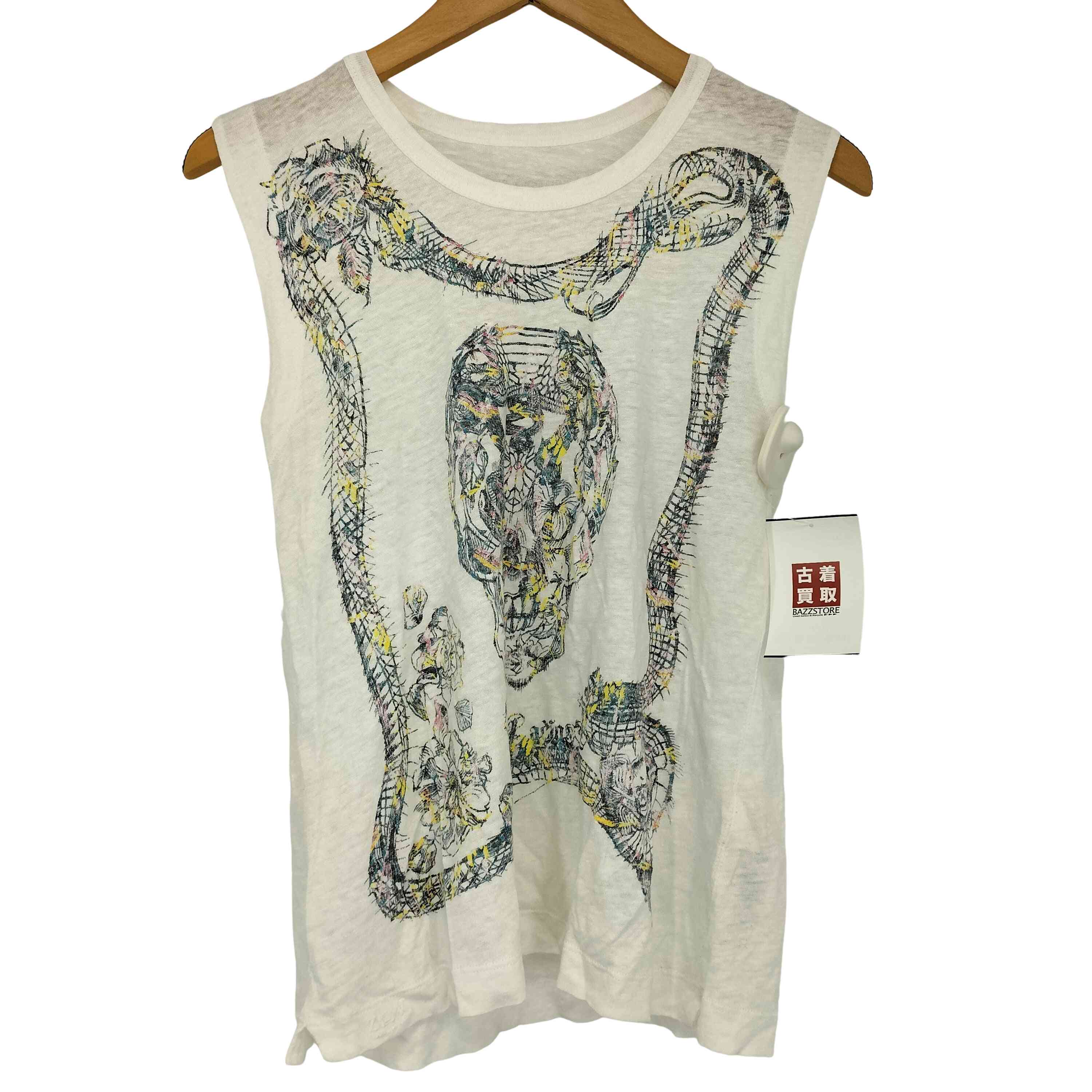【中古】ザディグエヴォルテール ZADIG＆VOLTAIRE スカルプリント タンクトップ レディース import：XS