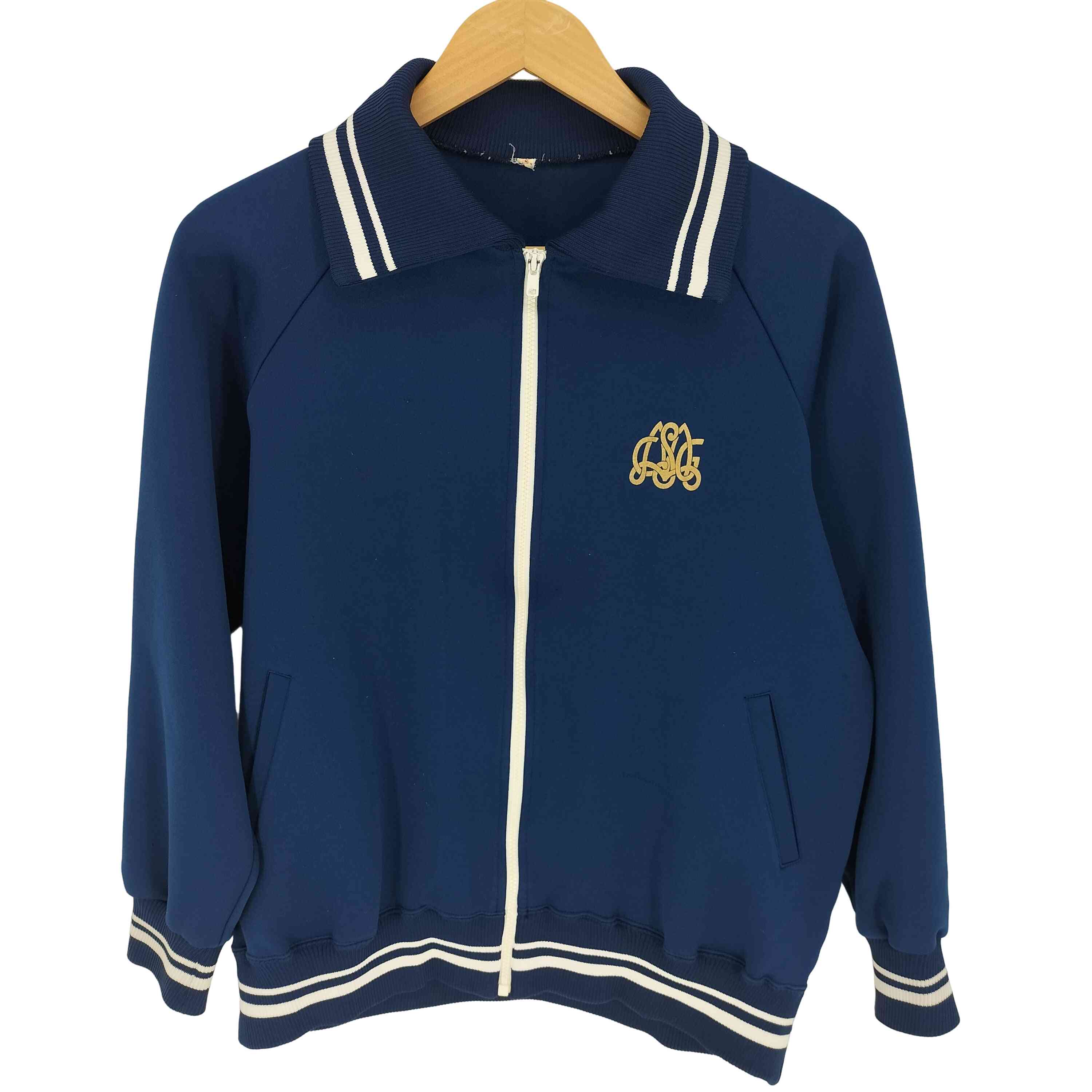 【中古】ユーズドフルギ USED古着 ロゴプリント リブライン ジャージ トラックジャ...