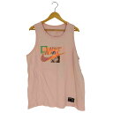 【中古】ナイキ NIKE THE NIKE TEE Big & Tall Pink Tank Tops プリント タンクトップ メンズ import:XL