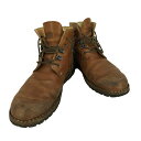 【中古】ホーボー hobo イタリア製 レースアップ レザーブーツ メンズ 表記無