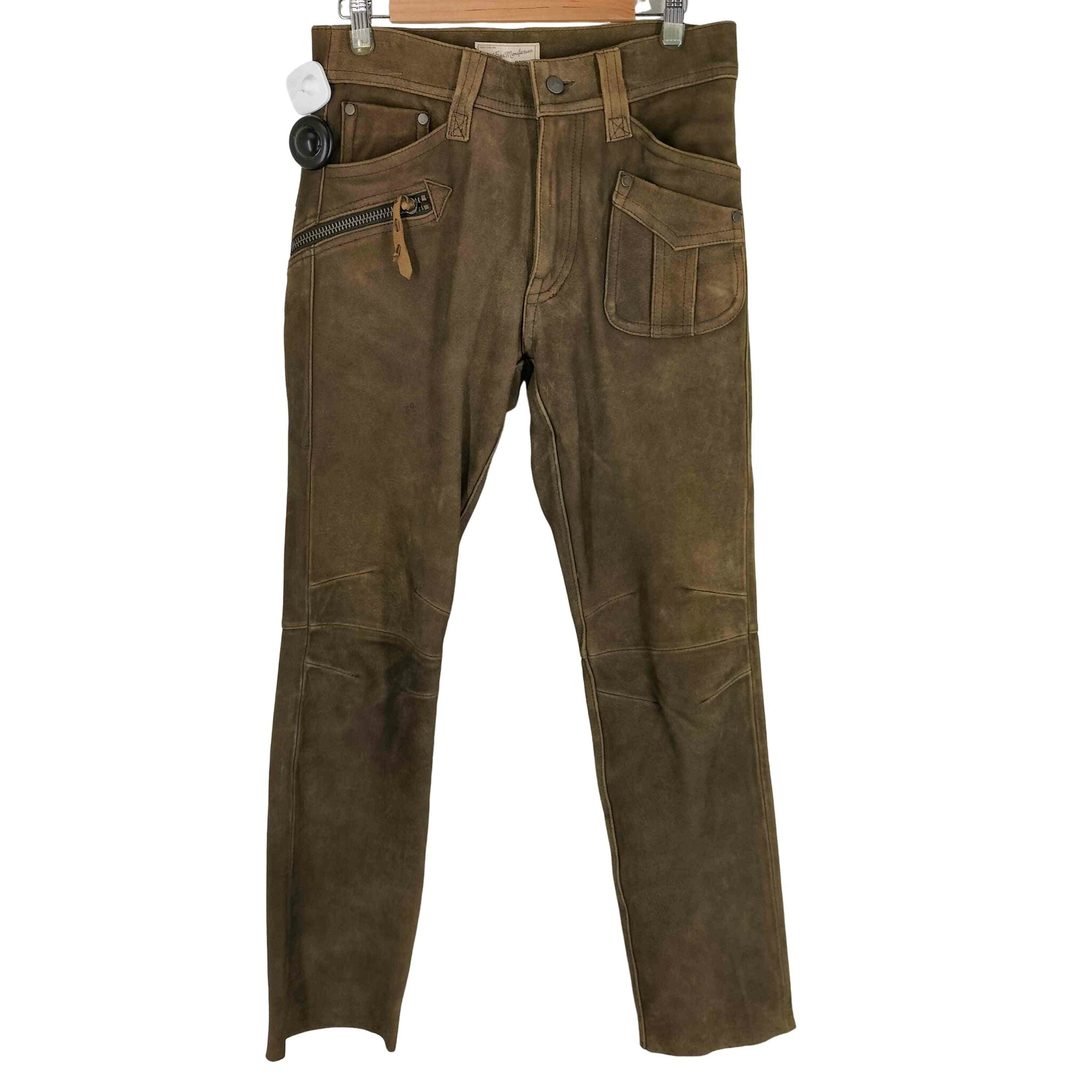 【中古】アヴィレックス AVIREX 山羊革 リアルレザーパンツ メンズ JPN:M