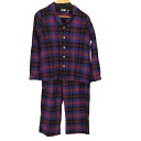 【中古】エルエルビーン L.L.Bean チェックネルシャツ パンツセットアップ ルームウェア レディース XS