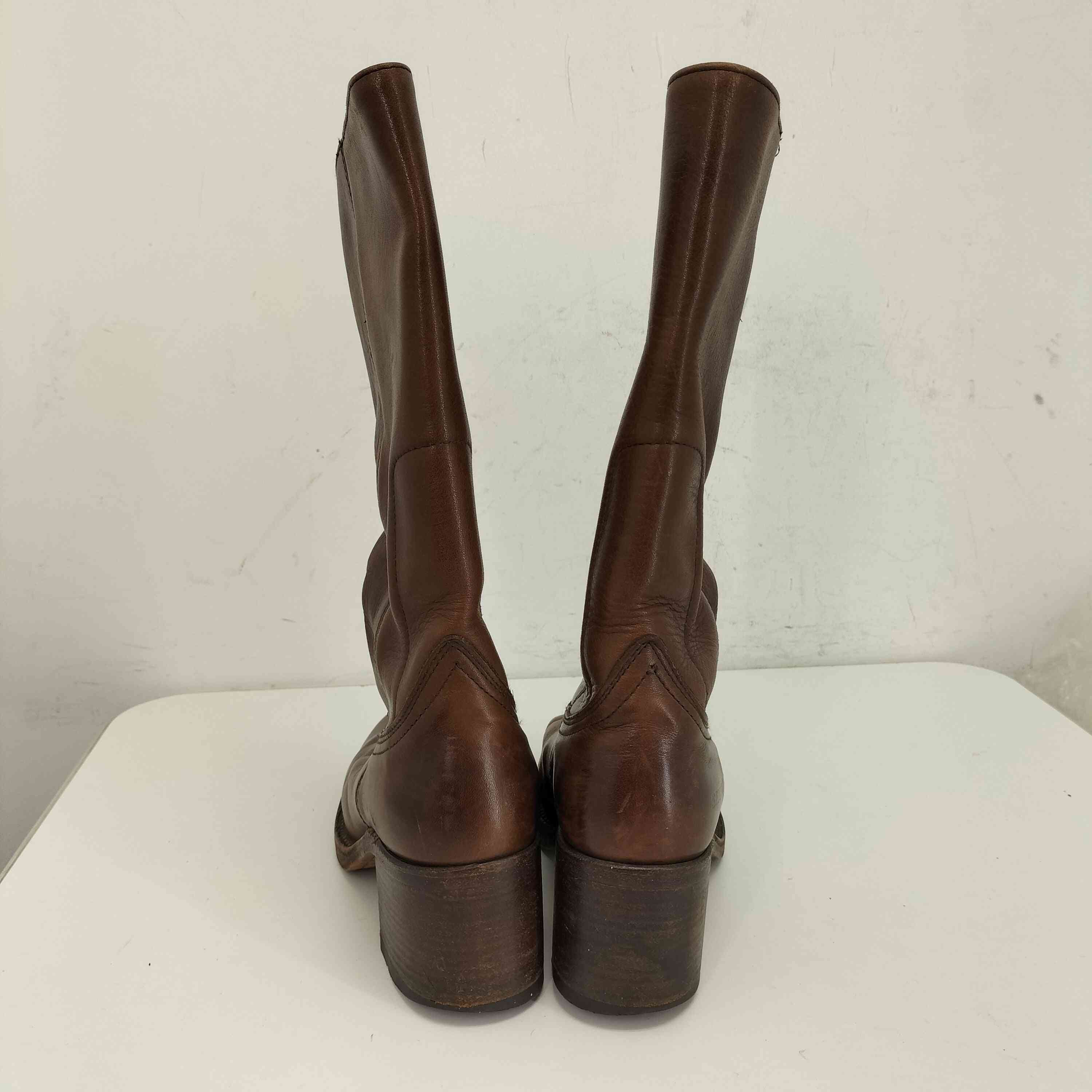 【中古】センドラ SENDRA スクエアトゥ ペコスブーツ レディース UK：4