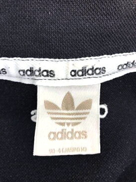 adidas アディダス スウェット・トレーナー レディース - 黒系 JPN:M 日本サイズ:M 相当 デサント製 ハーフジップ スウェット トレーナー【中古】【ブランド古着バズストアBAZZSTORE】【170321】