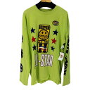 【中古】ユーズドフルギ USED古着 {{Hyper Couture}} プリントデザイン L/S Tシャツ メンズ import:L
