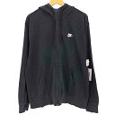 【中古】ナイキ NIKE フレンチテリー フルジップフーディ メンズ JPN:XL