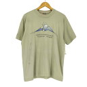 【中古】フルーツオブザルーム FRUIT OF THE LOOM 90s USA製 袖裾シングル フロントプリントクルーネックTシャツ メンズ JPN:L