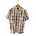 【中古】ステューシー Stussy 紺タグ 半袖チェックシャツ メンズ import:XL(4)