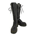 【中古】ドクターマーチン Dr.Martens BRITAIN サイドジップ 20ホール ブーツ レディース UK:4