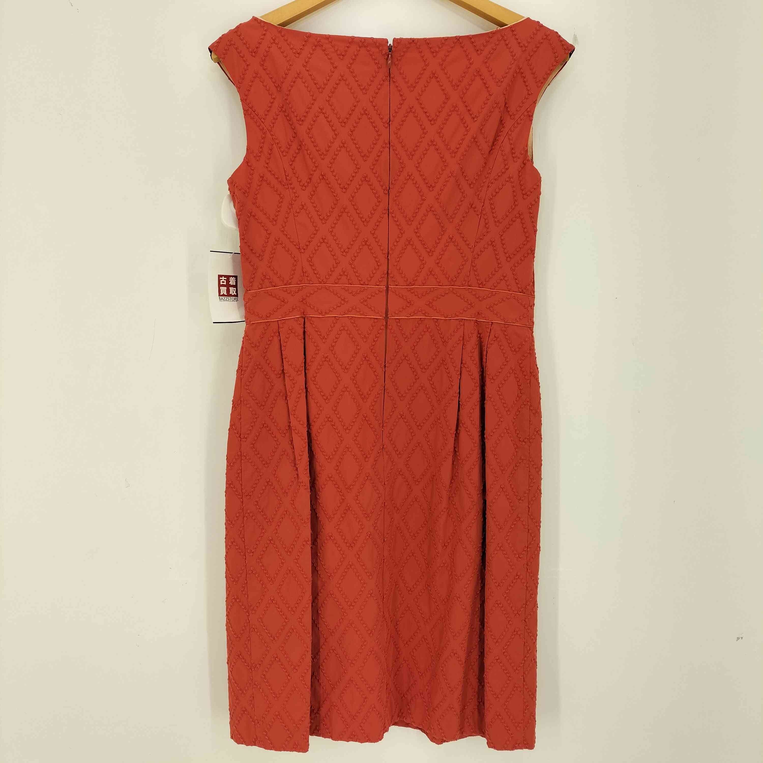 【中古】トッカ TOCCA ひざ丈 立体刺繍 ノースリーブワンピース レディース 4