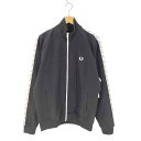 【中古】フレッドペリー FRED PERRY ロゴ刺繍 トラックジャケット メンズ JPN:L
