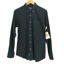 【中古】エディーバウアー Eddie Bauer コットン ボタンダウン 長袖 ストライプシャツ メンズ JPN:XS
