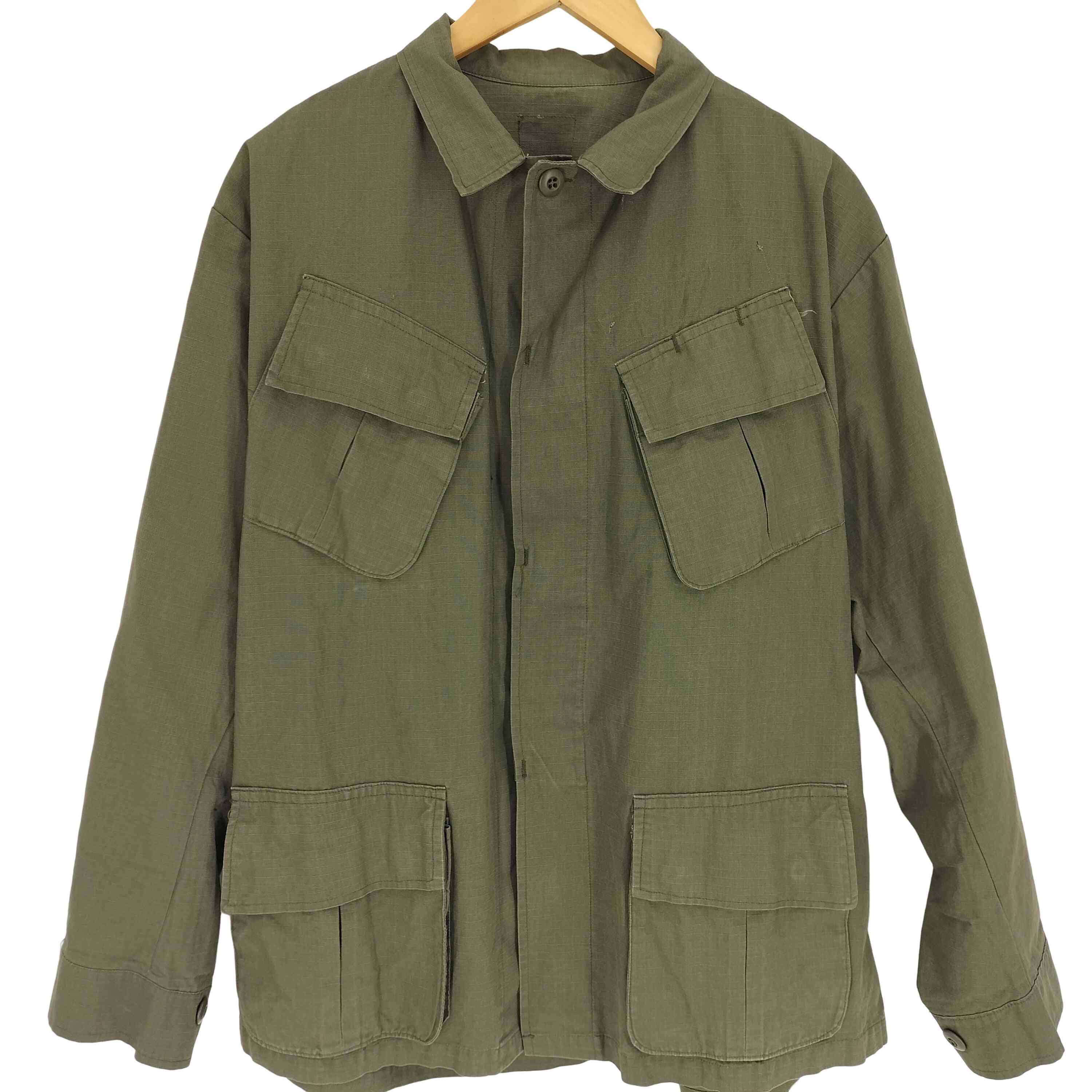 【中古】ユーズドフルギ USED古着 4th リップストップ jungle fatigue ジャングルファティーグ ジャケット ミリタリージャケット メンズ 表記無