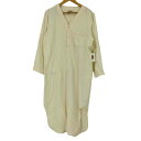 【中古】エルエルビーン L.L.Bean 70-80S USA製 コットン ヘンリーネック ロング シャツ ワンピース レディース import:M