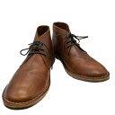 【中古】ユーズドフルギ USED古着 Crown Vintage レザー チャッカ ブーツ メンズ 12