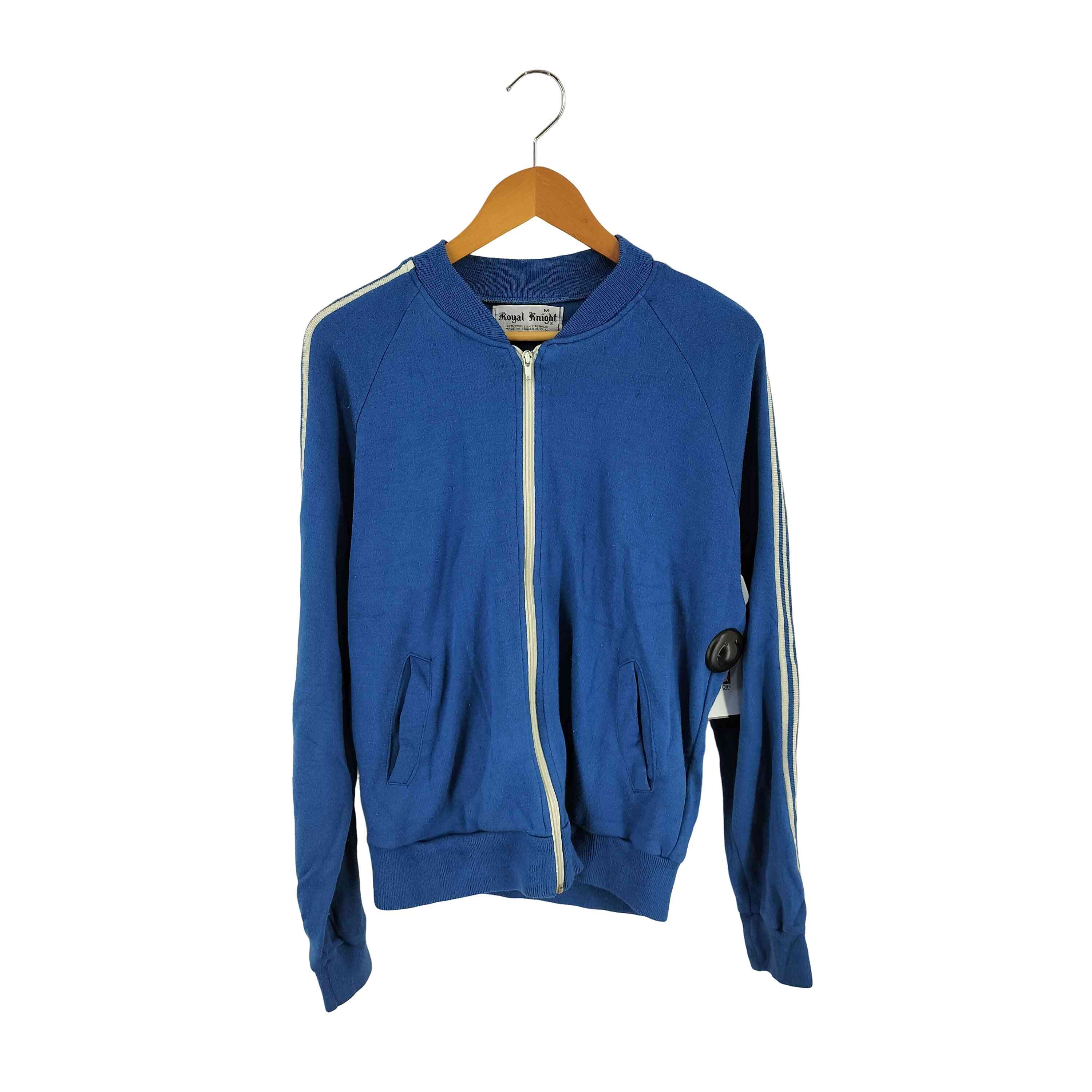 【中古】ロイヤルナイト Royal Knight 70~80S 台湾製 ニットジャージ メンズ import：M