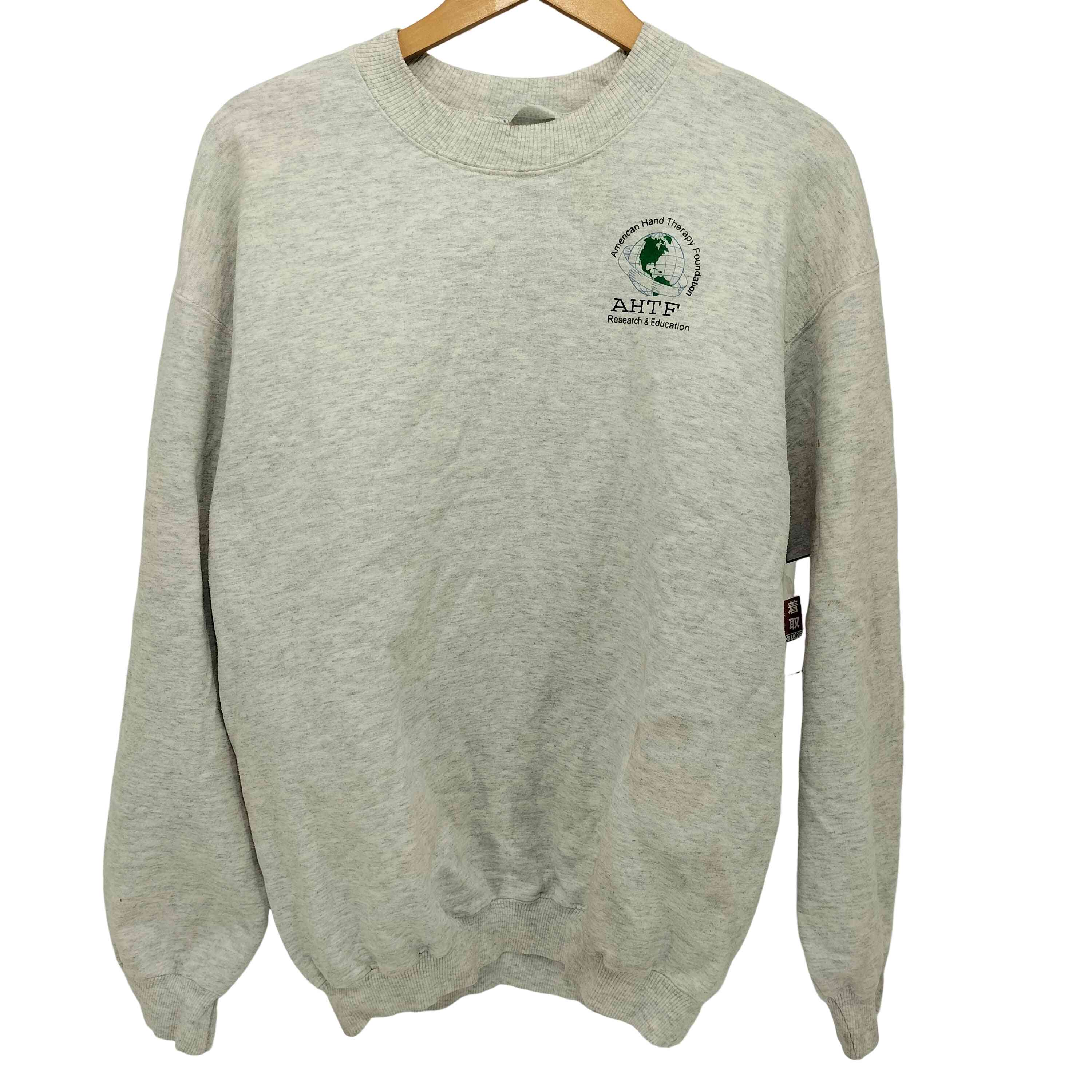 【中古】ユーズドフルギ USED古着 GILDANボディ 企業ロゴプリント クルーネック スウェット メンズ import:M