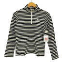 【中古】クレージュ courreges ハーフジップ ボーダー カットソー レディース JPN:40