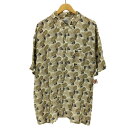 【中古】ユーズドフルギ USED古着 {{sun casuals}} 総柄レーヨンアロハシャツ メンズ import:XL
