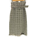 【中古】ジルバイジルスチュアート JILL by JILLSTUART フリンジチェックスカート レディース JPN:S(4)