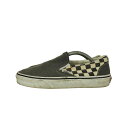 【中古】バンズ VANS SLIP ON チェッカー スリッポン レディース JPN:24.5