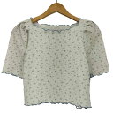 【中古】ナイスクラップ NICE CLAUP 花柄サーマルTee レディース FREE