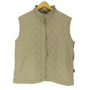 【中古】アクアスキュータム AQUASCUTUM 裏地チェック キルティング ベスト ユニセックス レディース import:XL