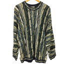 【中古】クージー COOGI 90S オーストラリア製 Multi Color 3D KNIT マルチカラー 3D ニット メンズ import:L(4)