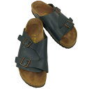 【中古】ビルケンシュトック BIRKENSTOCK チューリッヒ レザーサンダル メンズ EUR:39