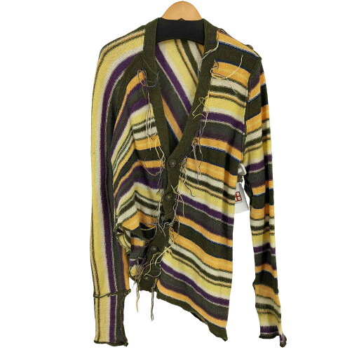 【中古】パーバーズ PERVERZE color stripe knit cardigan レディース FREE 【中古】パーバーズ PERVERZE color stripe knit cardigan レディース FREE