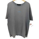 【中古】メルヴィンス MLVINCE ロゴ刺繍 クルーネックTシャツ メンズ XL