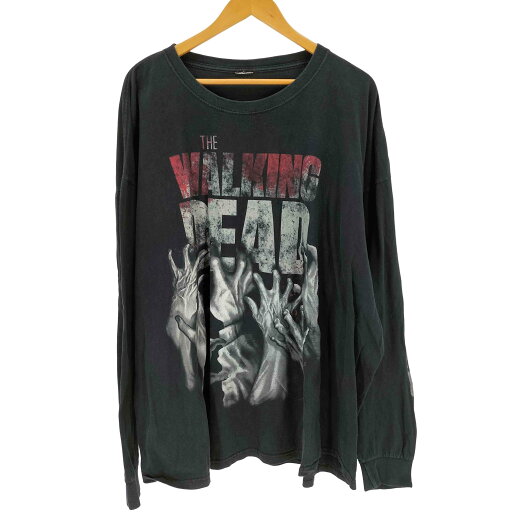 【中古】ユーズドフルギ USED古着 両面プリント L/S クルーネックTシャツ メンズ 表記無 【中古】ユーズドフルギ USED古着 両面プリント L/S クルーネックTシャツ メンズ 表記無