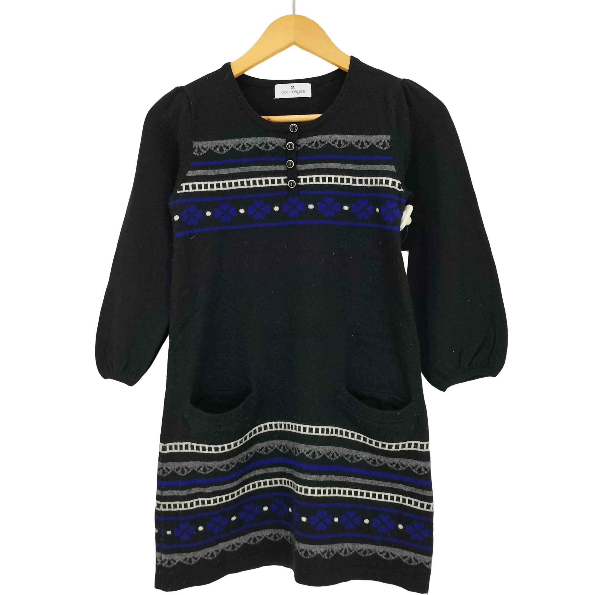 【中古】クレージュ courreges ウール混 ニットチュニック レディース JPN:38