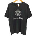 【中古】ユーズドフルギ USED古着 GILDANボディ ARMAGEDDON 企業ロゴ プリント S/S Tシャツ メンズ JPN:L