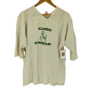【中古】カレッジパシフィック Collegiate Pacific USA製 プリントTシャツ メンズ import:L