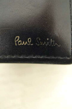 ポールスミス Paul Smith 二つ折り財布 メンズ - 黒系 レザー2つ折り財布【中古】【ブランド古着バズストアBAZZSTORE】【050320】