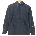 【中古】チャンピオン Champion REVERSE WEAVE リバースウィーヴ 復刻単色タグ プルオーバーパーカー レディース JPN:S