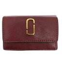 【中古】マークジェイコブス MARC JACOBS THE SNAPSHOT MINI TRIFOLD ザ スナップショット ミニ トライフォールド ミニ三つ折...