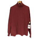 【中古】アディダス adidas 万国旗タグ ロゴ同色刺繍 タートルネック L/S コットンポリ カットソー メンズ JPN:M