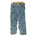 【中古】ユーズドフルギ USED古着 {{ICE & TECHNO}} 24SS SHIRRING DENIM メンズ JPN:M
