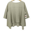 【中古】リブインコンフォート live in comfort 揺れるヘムラインを楽しむ麻混トップス レディース JPN:M
