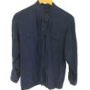 【中古】ユーズドフルギ USED古着 BOCCI フロントタック シルクブラウス レディース L