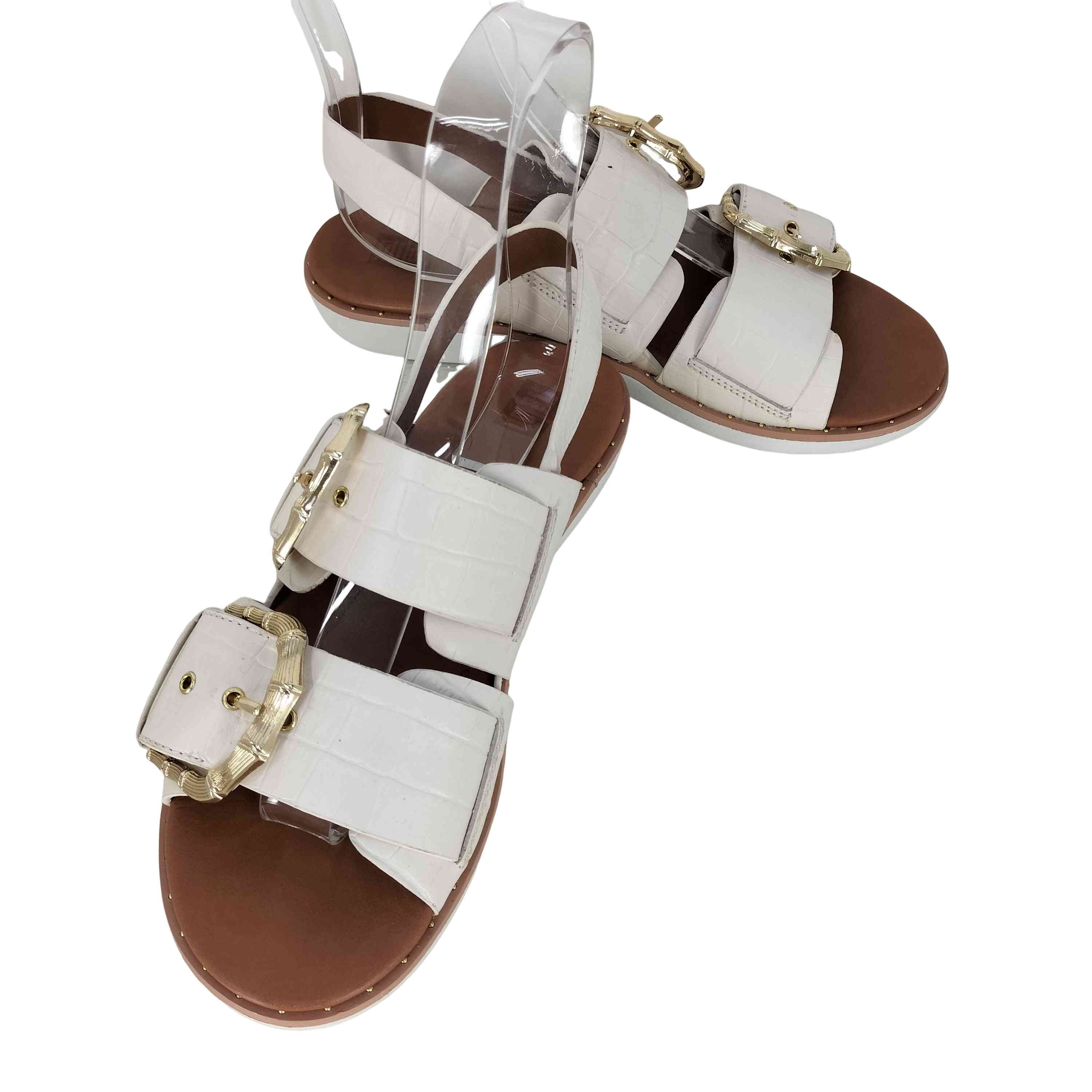 【中古】フィットフロップ fitflop KAIA CROC PRINT カイア クロック プリント サンダル レディース JPN：24