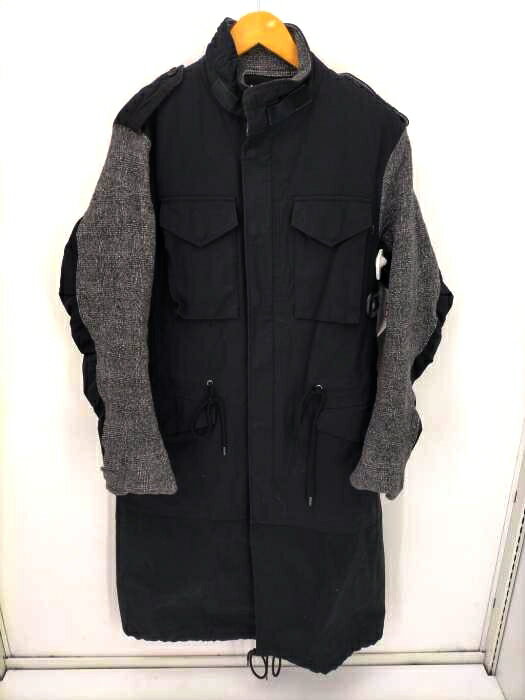 【中古】グラウンドワイ ヨウジヤマモト Ground Y Yohji Yamamoto 21AW ミリタリーロングコート メンズ JPN：3