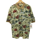 【中古】トミーバハマ Tommy Bahama 総柄 ポロシャツ メンズ import:L