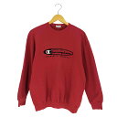 【中古】チャンピオン Champion AUTHENTIC ATHLETIC ロゴ刺繍 クルーネックスウェット レディース 13-14ANS