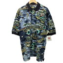 【中古】トミーバハマ Tommy Bahama 総柄 ポロシャツ メンズ import:M