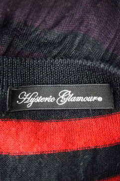 ヒステリックグラマー HYSTERIC GLAMOUR ワンピース レディース - 黒系 × 赤系 グラデーションボーダーカーディガンワンピース【中古】【ブランド古着バズストアBAZZSTORE】【110120】