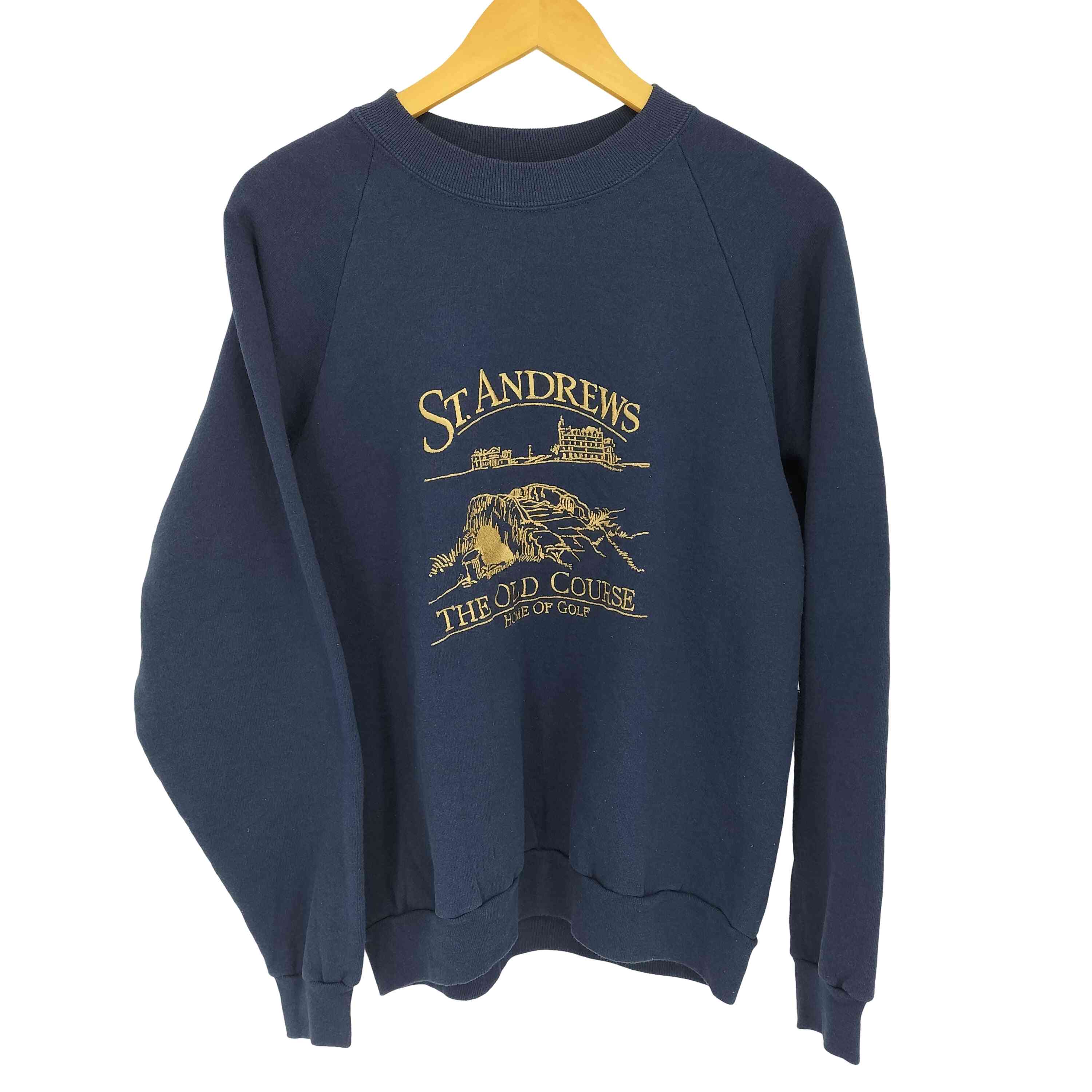 【中古】スクリーンスターズ SCREEN STARS 90-00s 刺繍ロゴ クルーネック L/S スウェット メンズ import:M